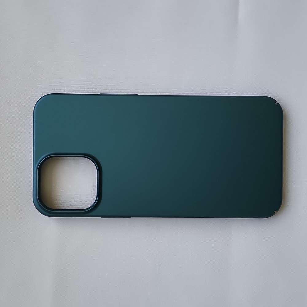iPhone 12 Pro Max Cell Phone Case, Peacock Blue color w/screen protecto